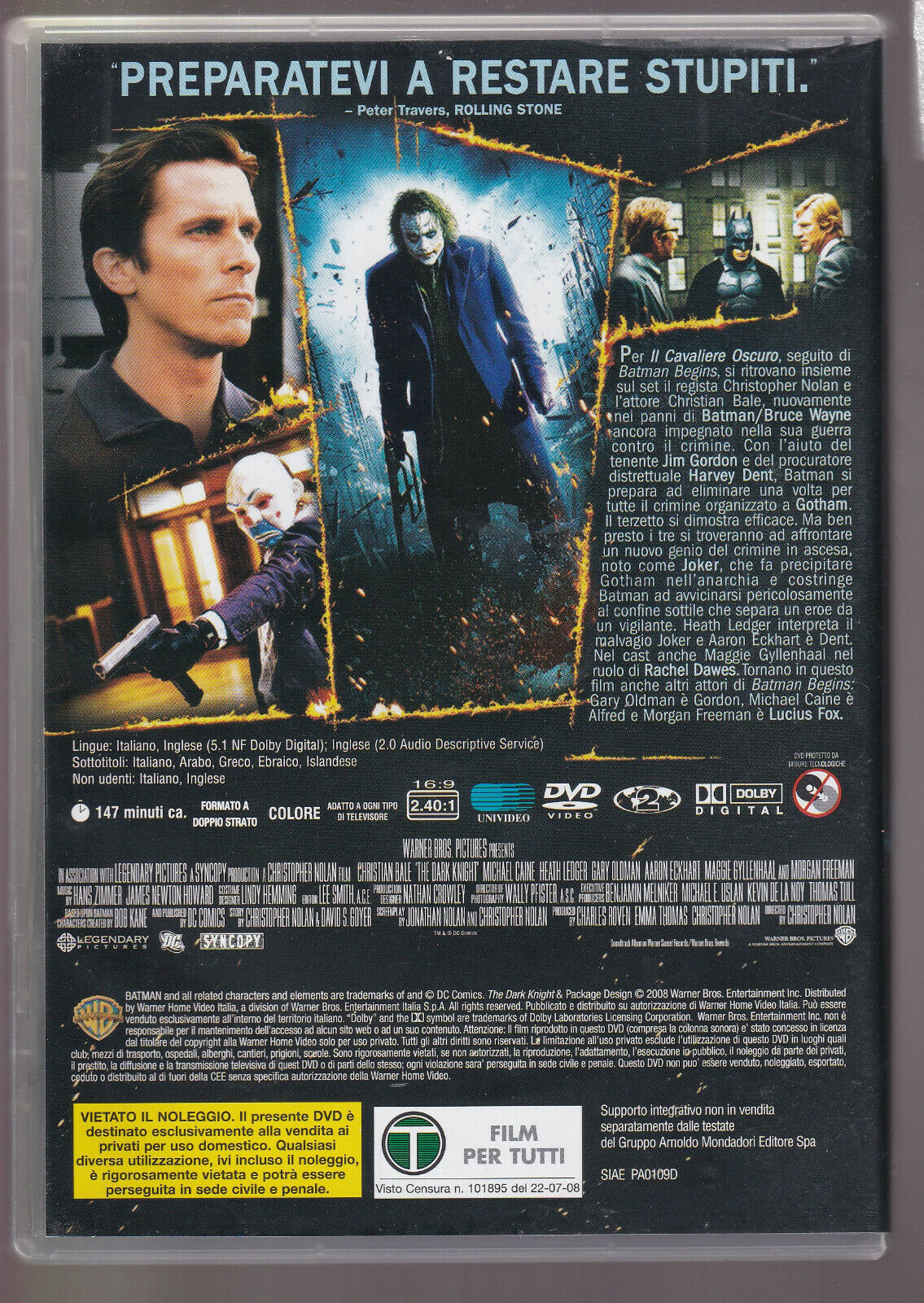 EBOND Il Cavaliere Oscuro DVD D557472