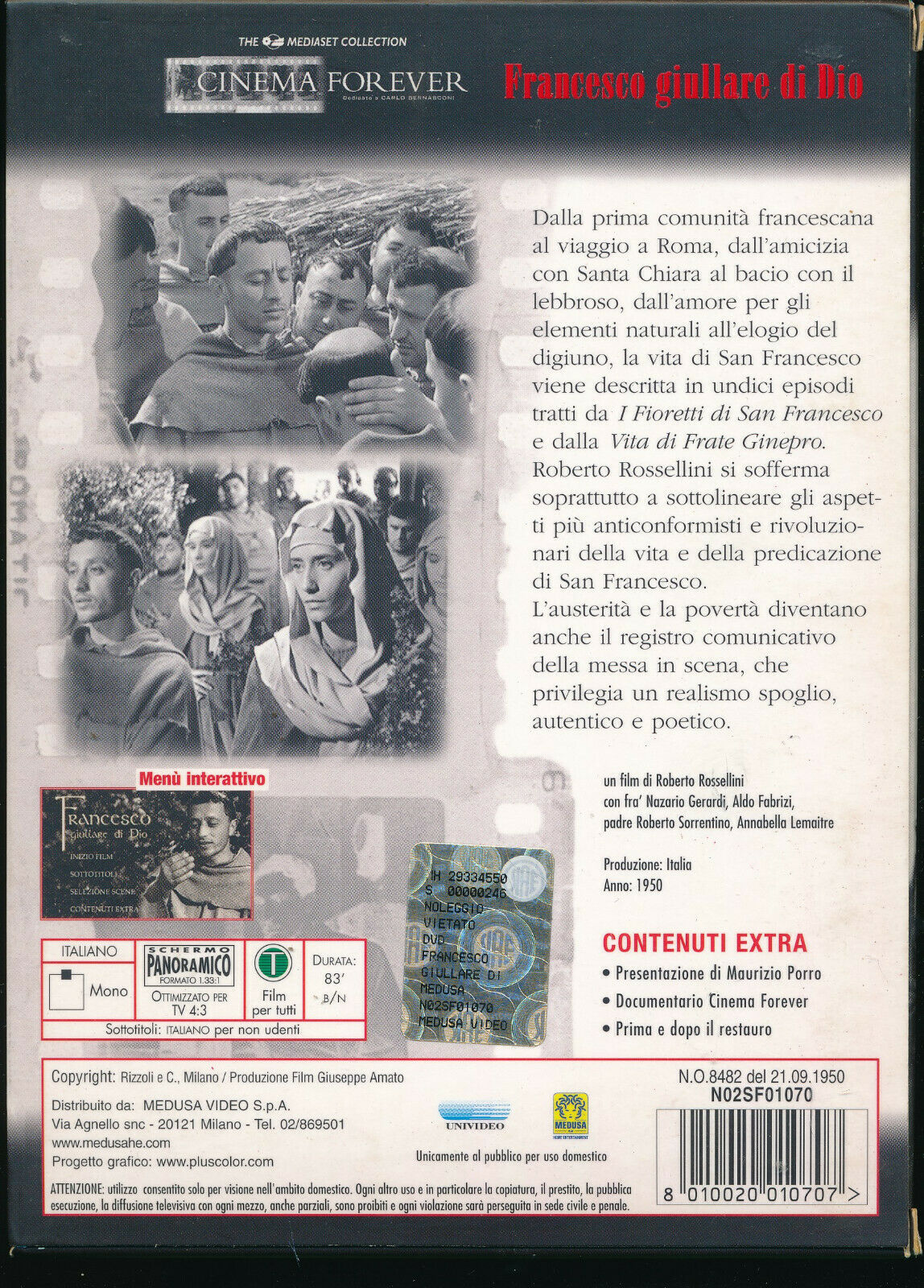 EBOND Francesco, Giullare Di Dio DVD D557520