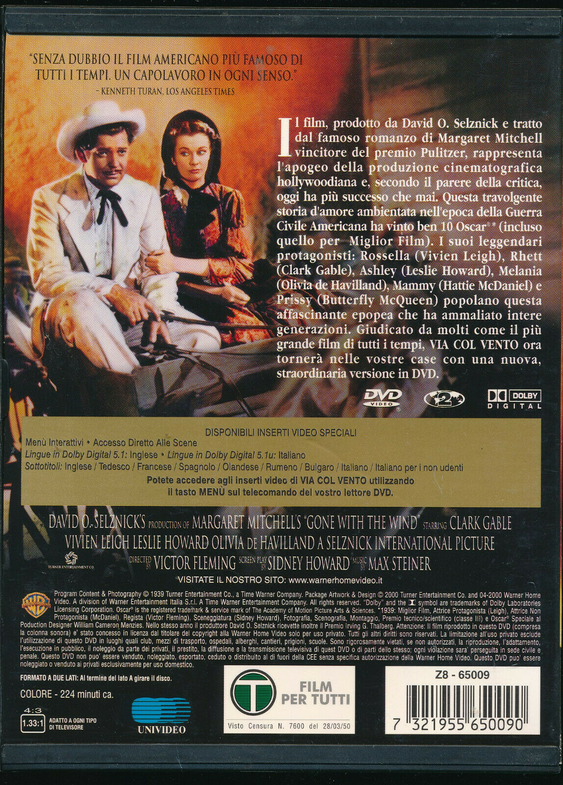 EBOND Via Col Vento DVD Snapper D557621