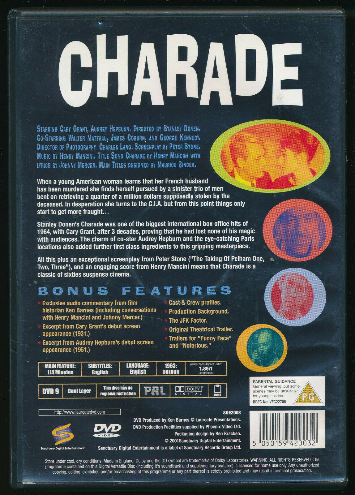EBOND Charade DVD Uk Edition D557910