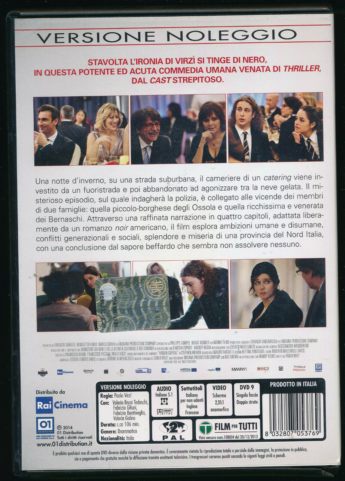EBOND Il Capitale Umano DVD Ex Noleggio D558025