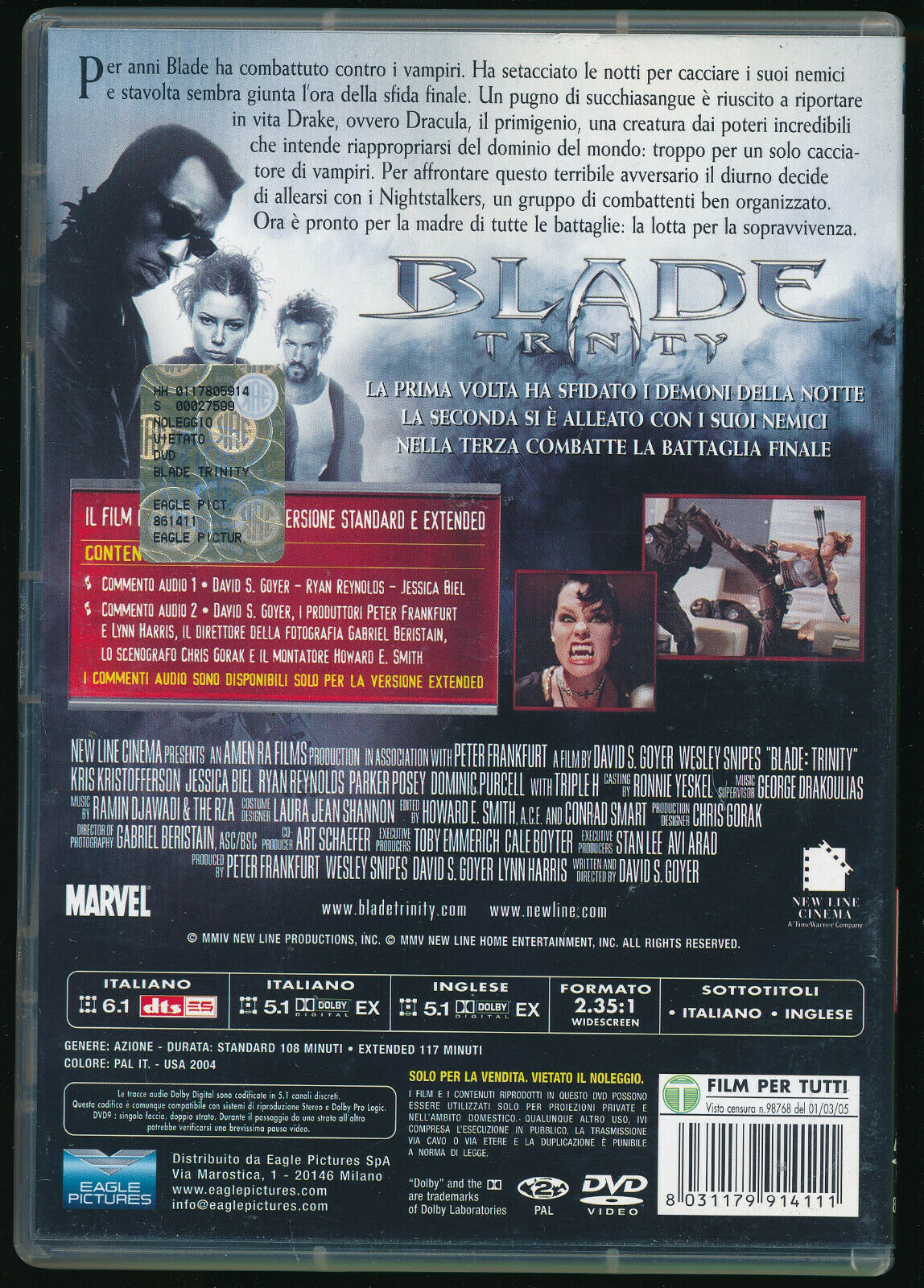 EBOND Blade Trinity DVD D558053