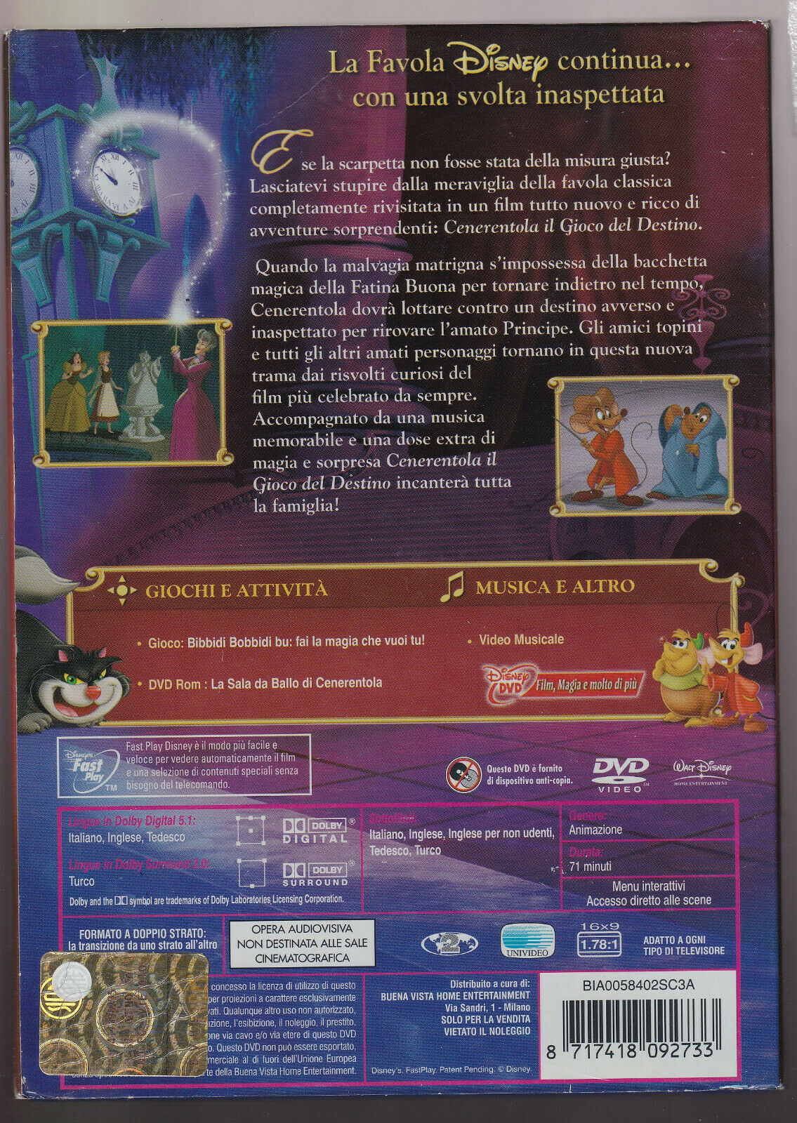 EBOND Cenerentola Il Gioco Del Destino DVD D558104