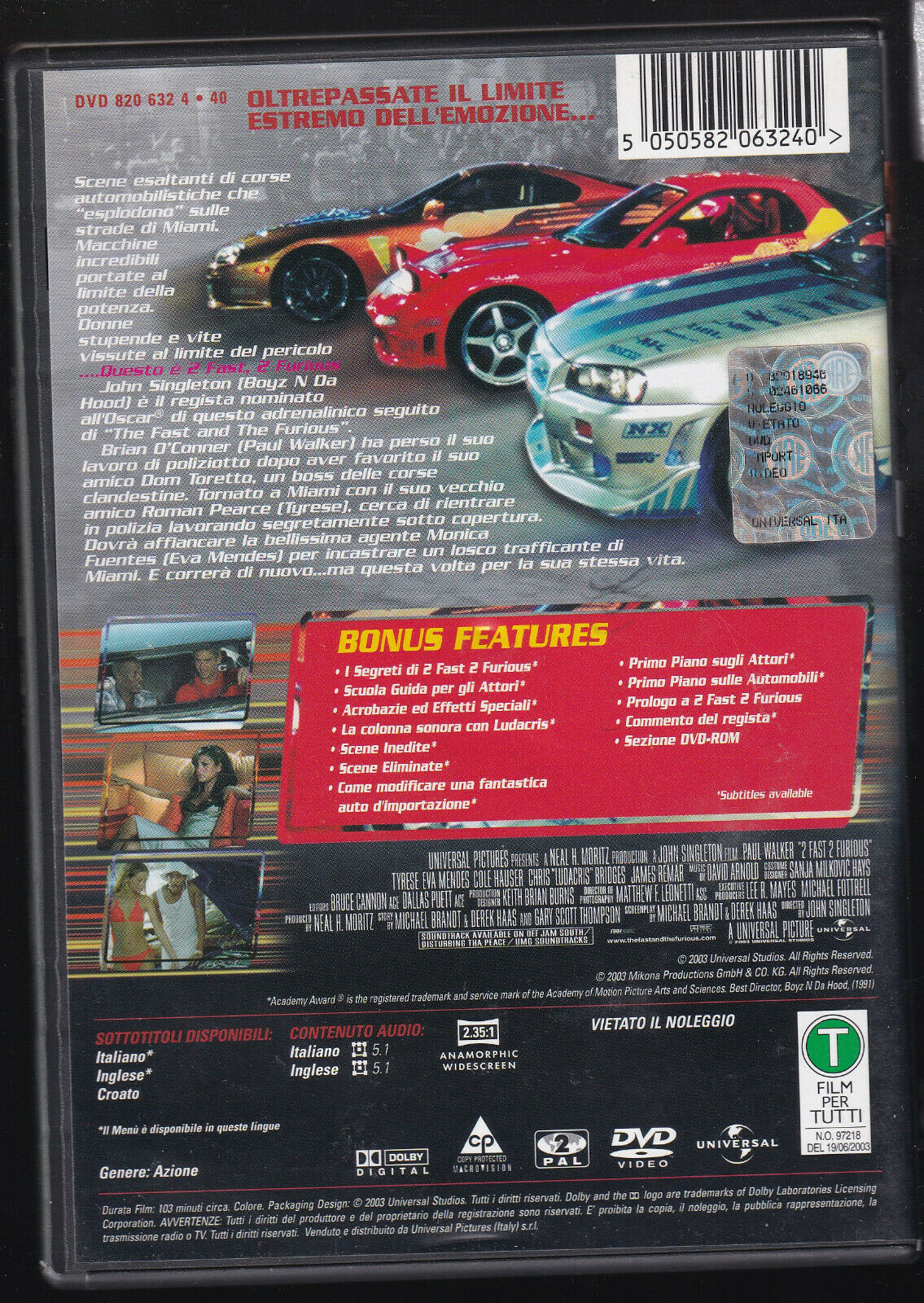 EBOND 2fast 2furious DVD D558109