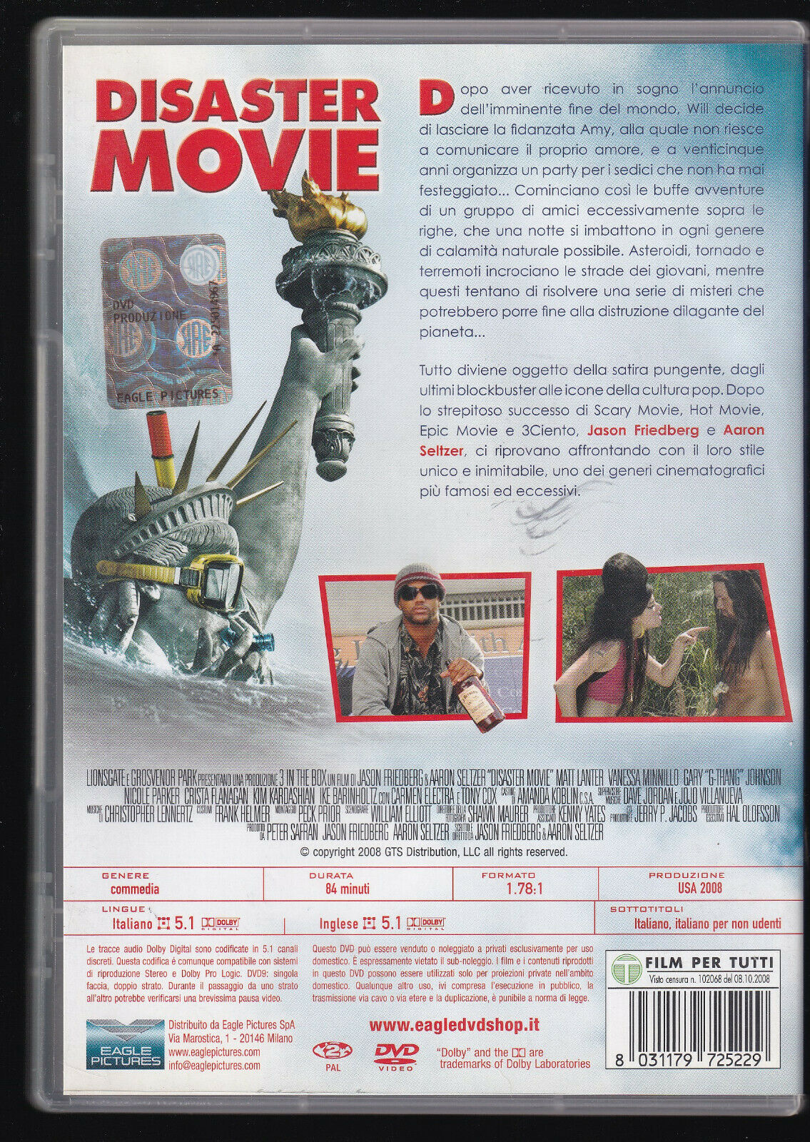 EBOND Disaster Movie DVD Ex Noleggio D558207