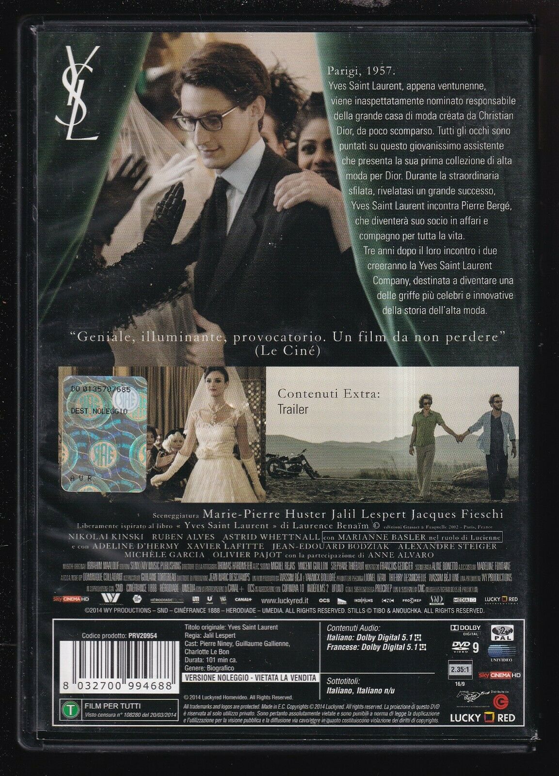EBOND Yves Saint Laurent DVD Ex Noleggio D558303