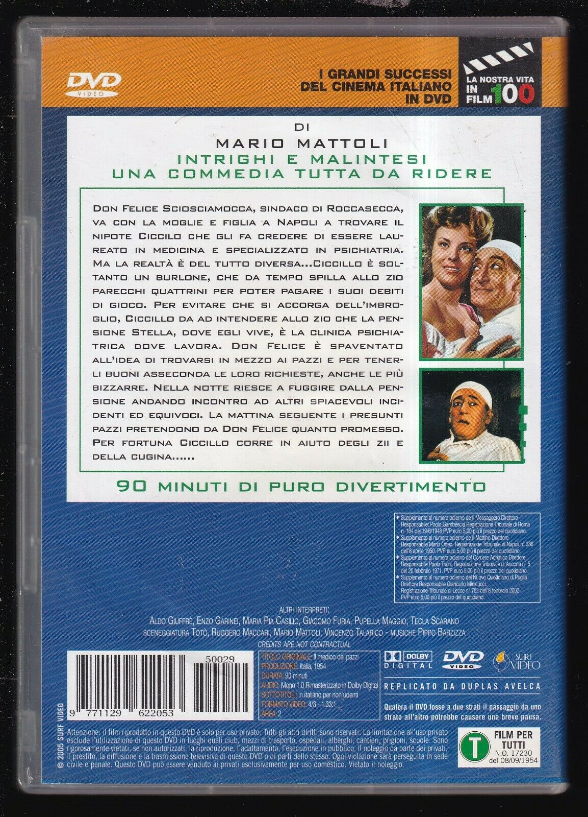 EBOND Il Medico Dei Pazzi DVD Editoriale D558530
