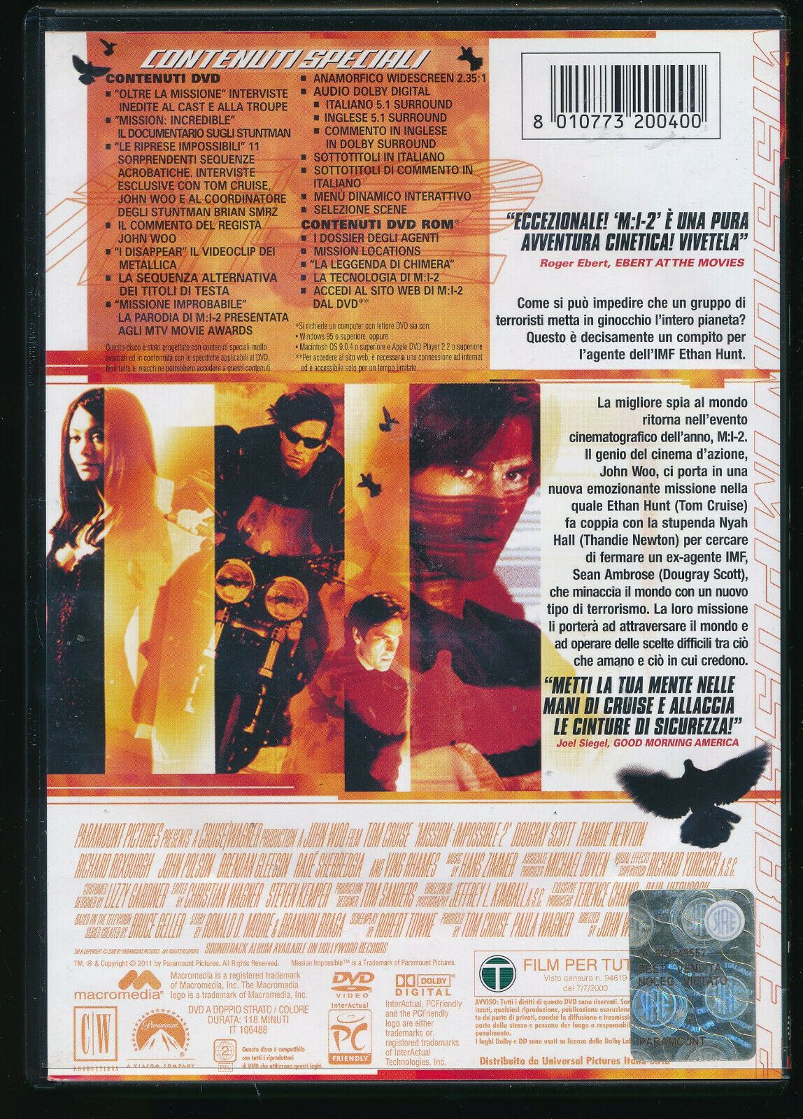 EBOND M:i-2 - Mission: Impossible 2 DVD D558713