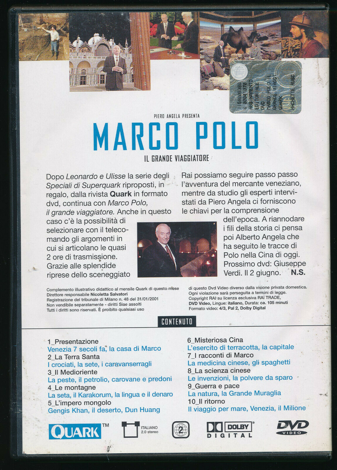 EBOND Quark Piero Angela Presenta Marco Polo: Il Grande Viaggiatore DVD D558726