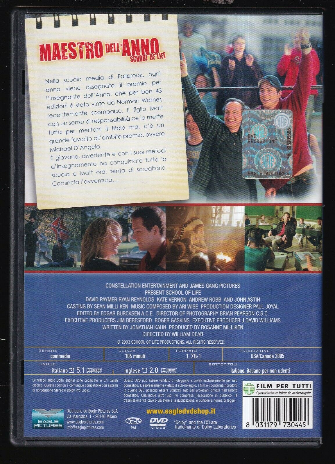 EBOND Maestro Dell'anno - School Of Life DVD Ex Noleggio D559214