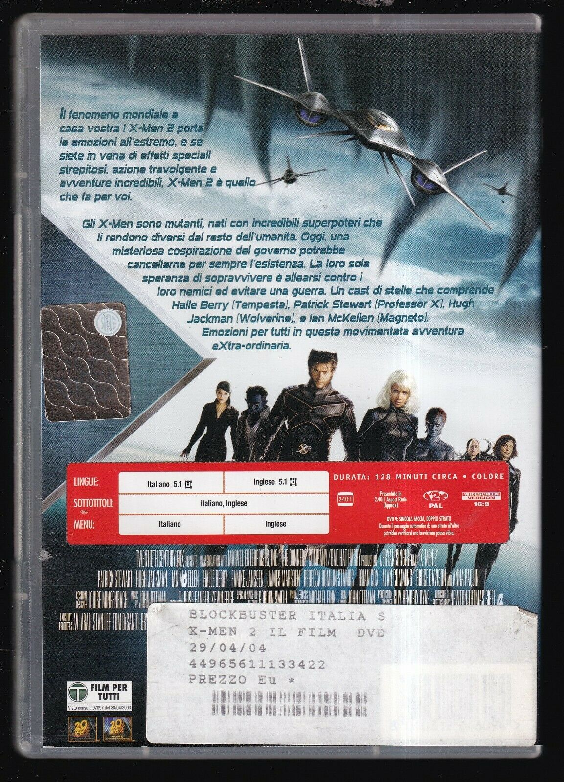 EBOND X-men 2 DVD Ex Noleggio D559243