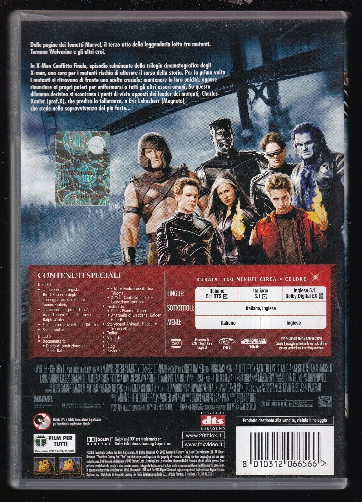 EBOND X-men - Conflitto Finale DVD D Edizione Speciale 2 Dischi D559257