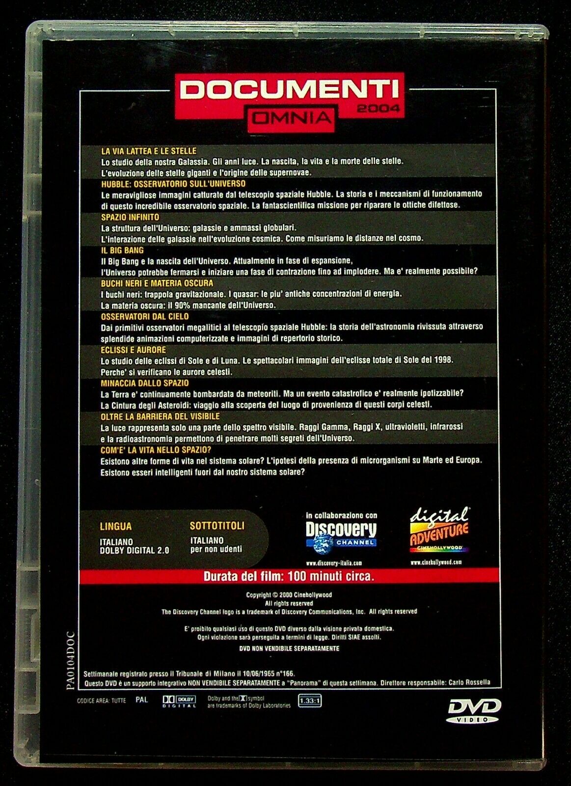 EBOND Dal Big Bang Ai Buchi Neri - Documenti 2004 DVD D559504
