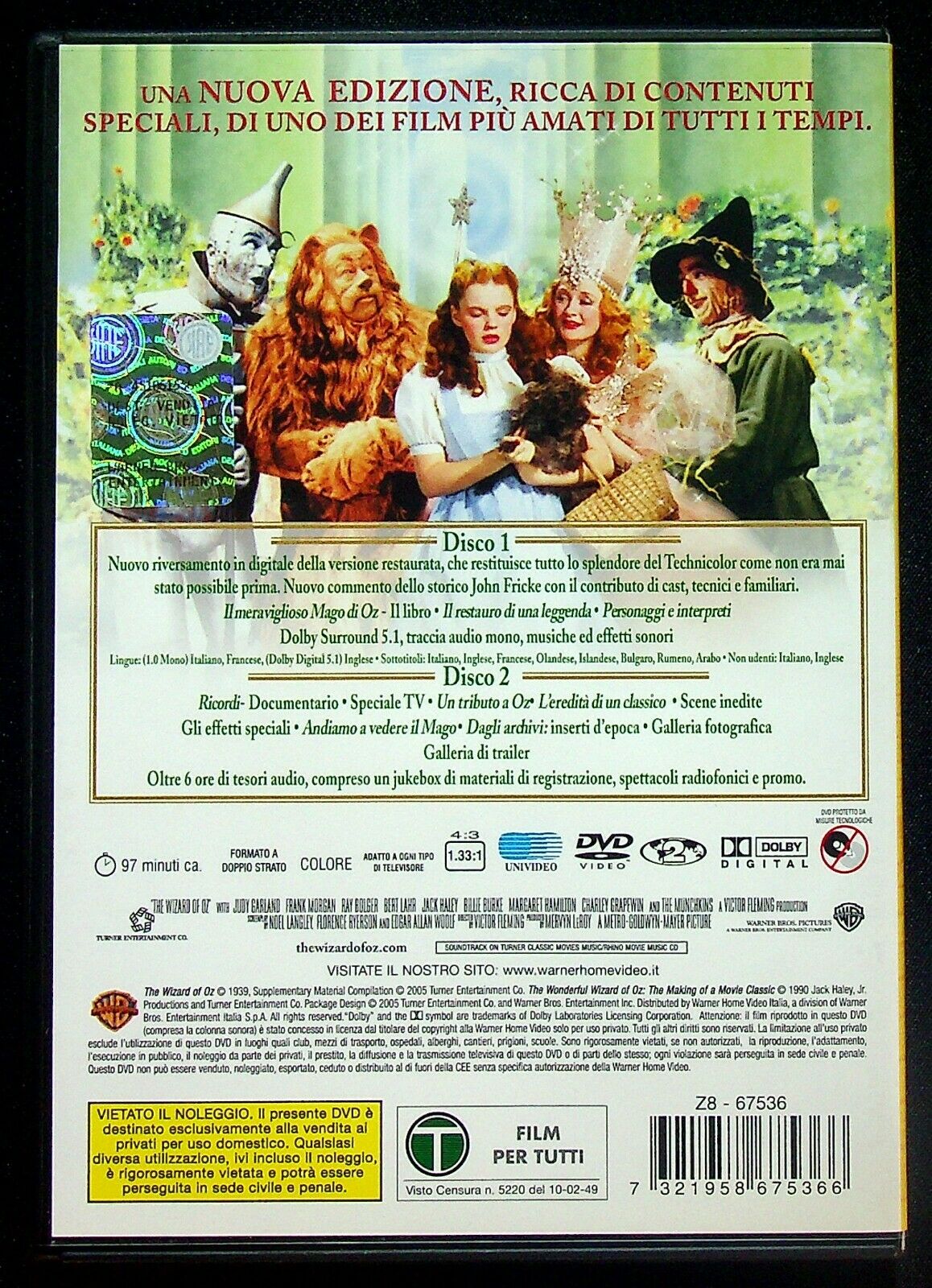 EBOND Il Mago Di Oz (1939) 2 DVD EDizione Speciale D559530