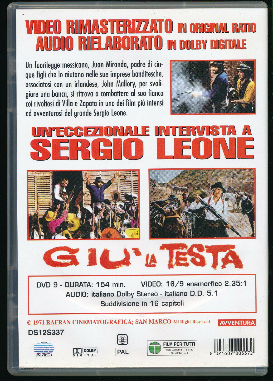 EBOND Giu' La Testa DVD Edizione Speciale D559604