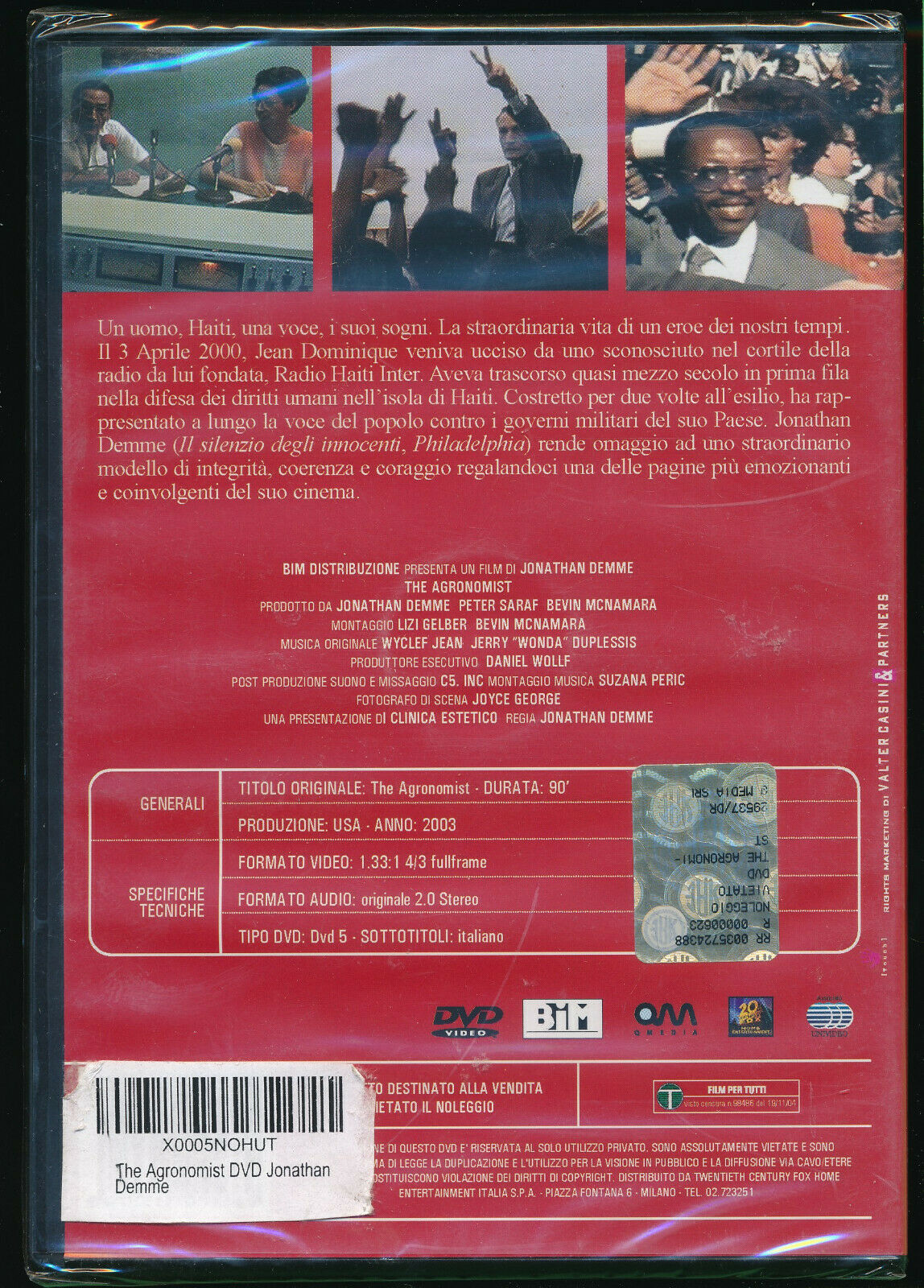 EBOND The Agronomist DVD D559732