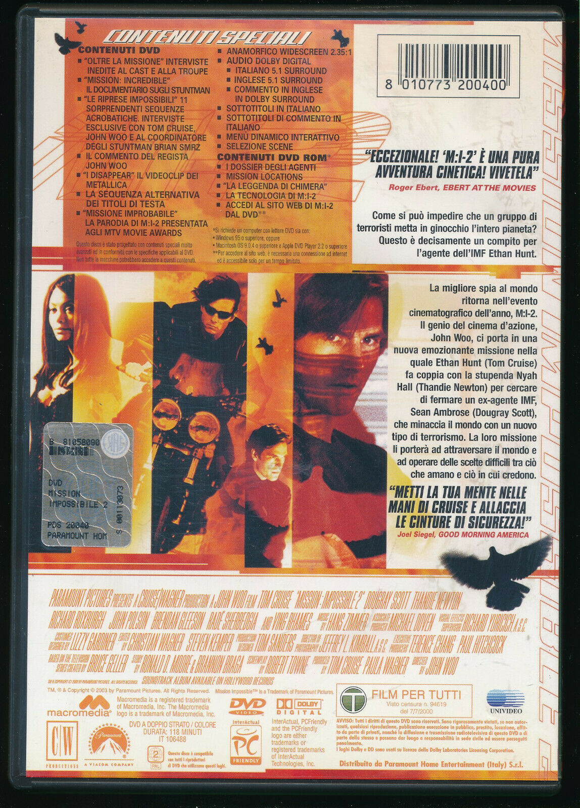 EBOND M:i-2 - Mission: Impossible 2 DVD D560336
