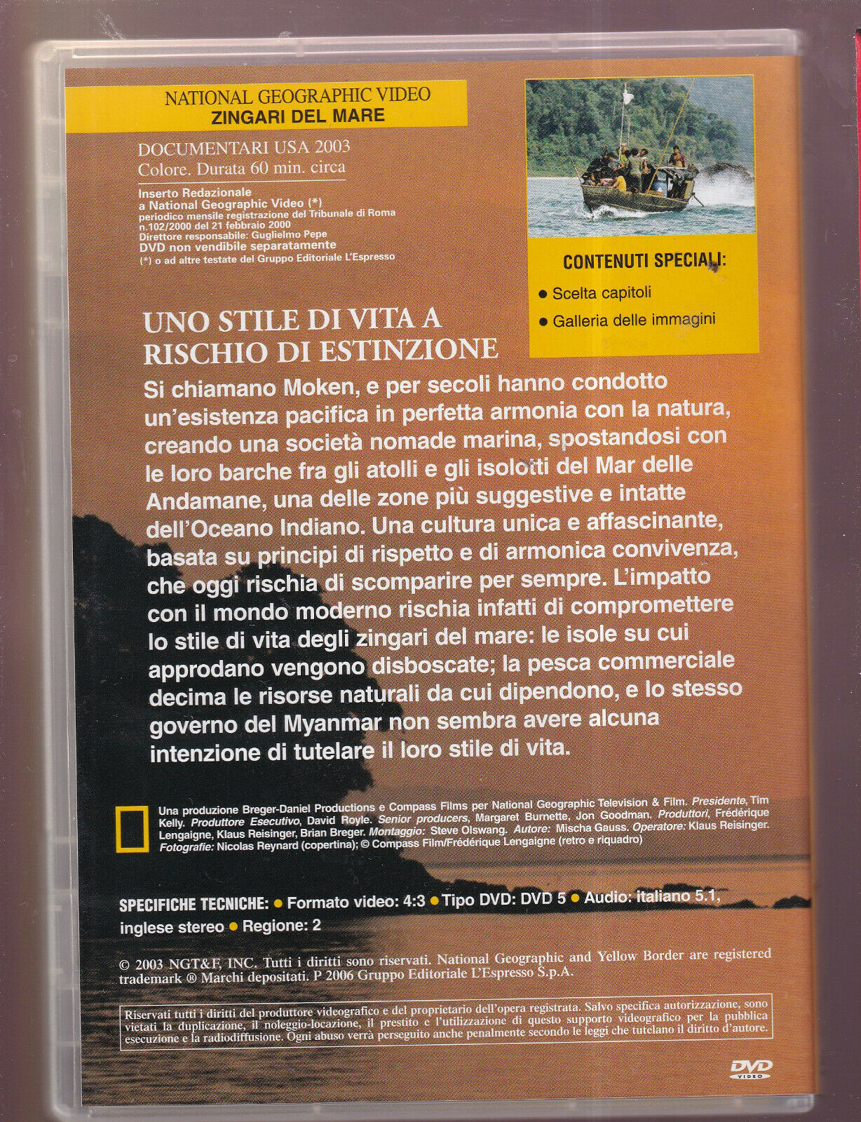 EBOND Zingari Del Mare National Geographic DVD D560625
