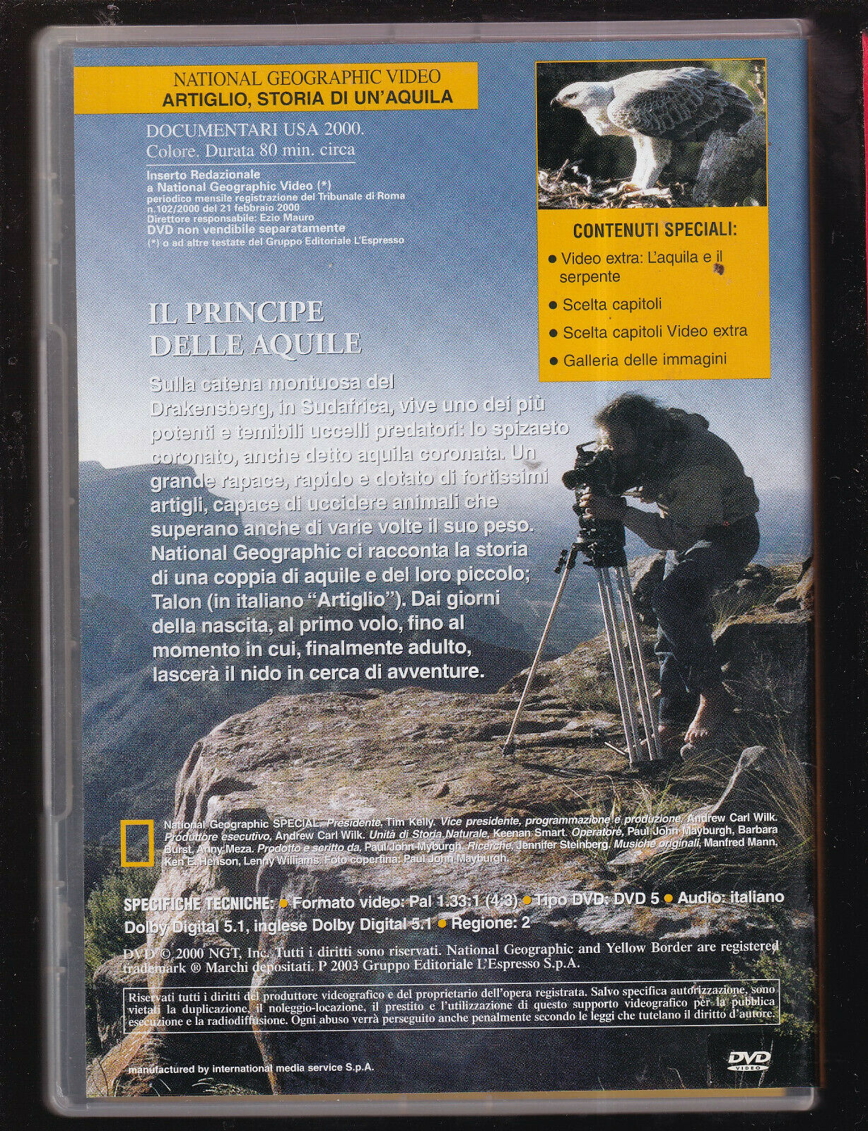 EBOND Artiglio Storie Di Un Aquila National Geographic DVD D560657
