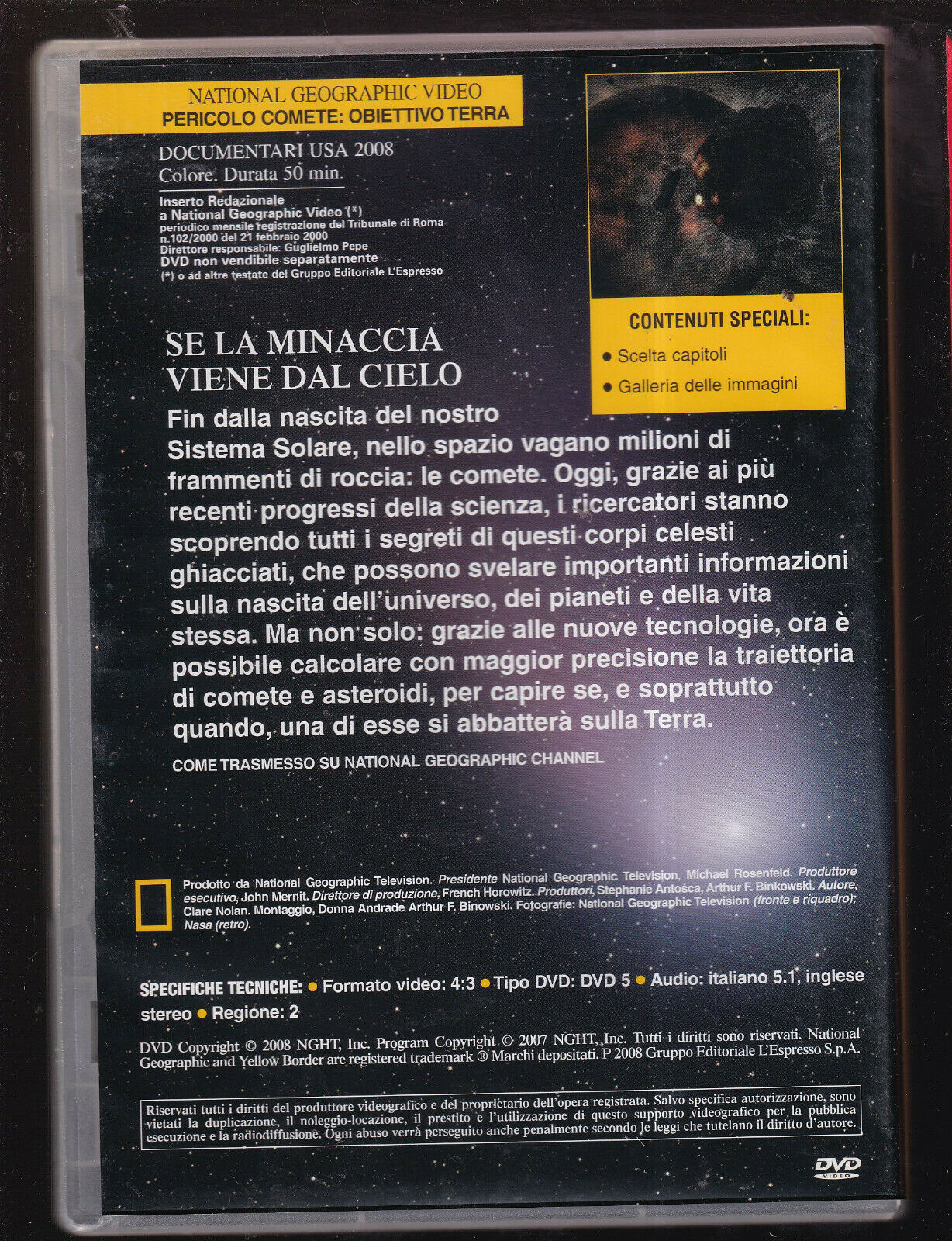 EBOND Pericolo Comete National Geographic DVD D560665