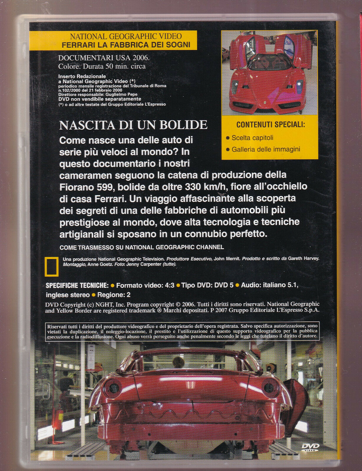 EBOND Ferrari La Fabbrica Dei Sogni National Geographic DVD D560706