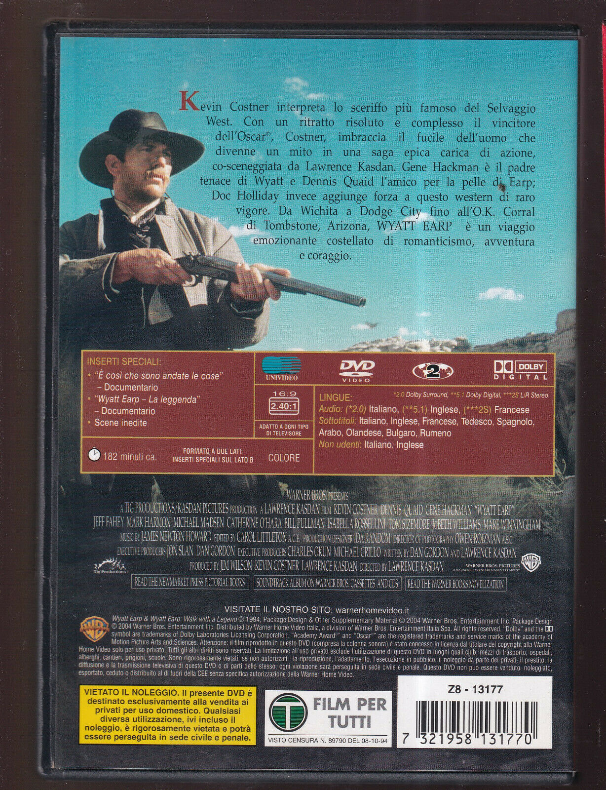 EBOND Wyatt Earp  DVD D560743