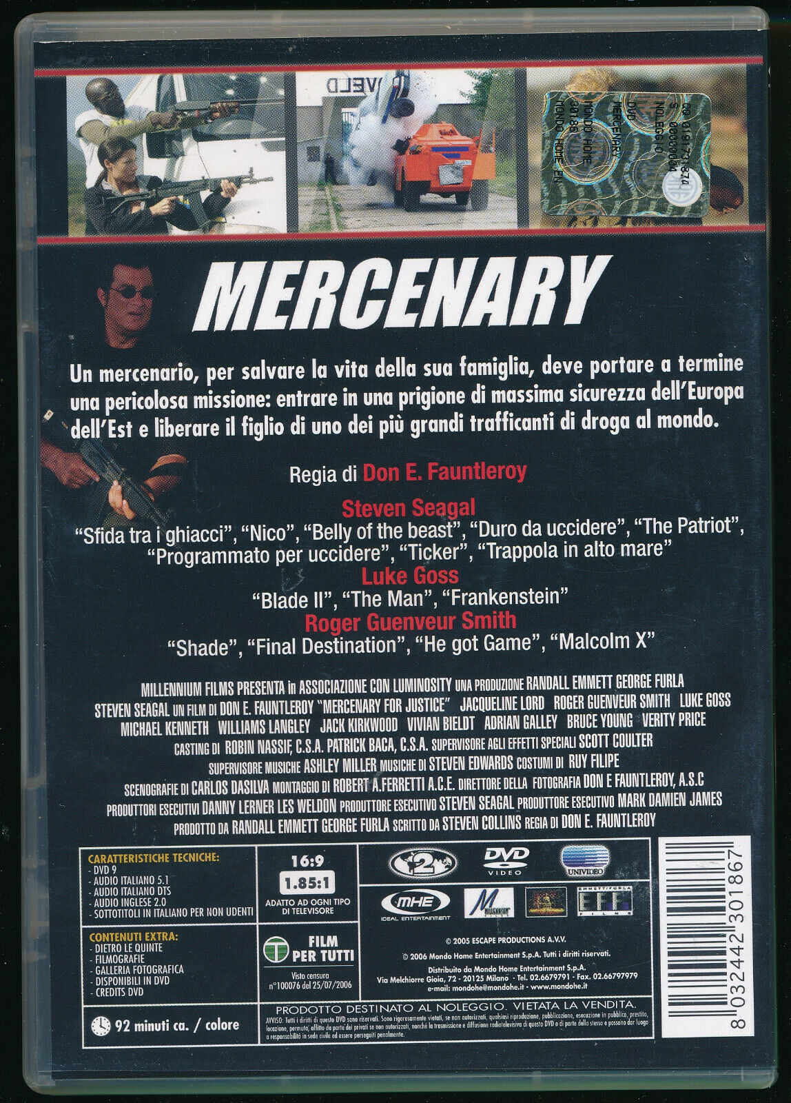 EBOND Mercenary DVD Ex Noleggio D561214