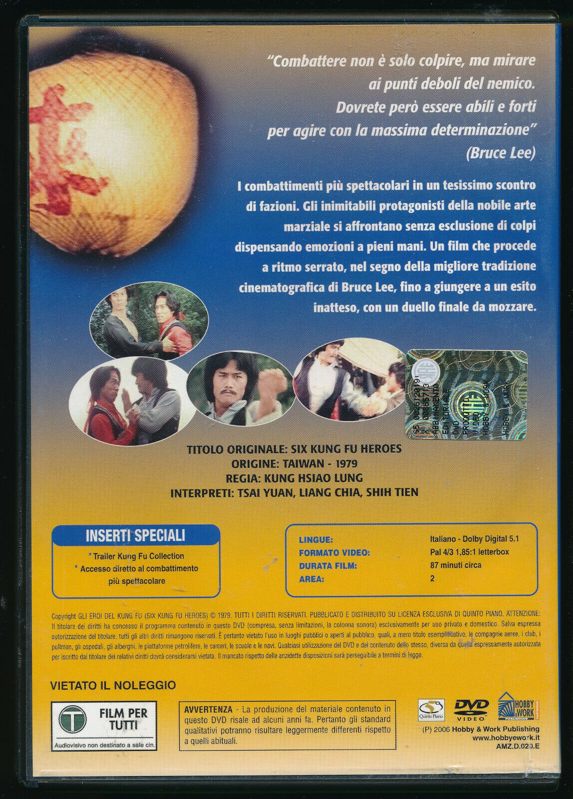 EBOND Gli Eroi Del Kung Fu DVD Editoriale D561551