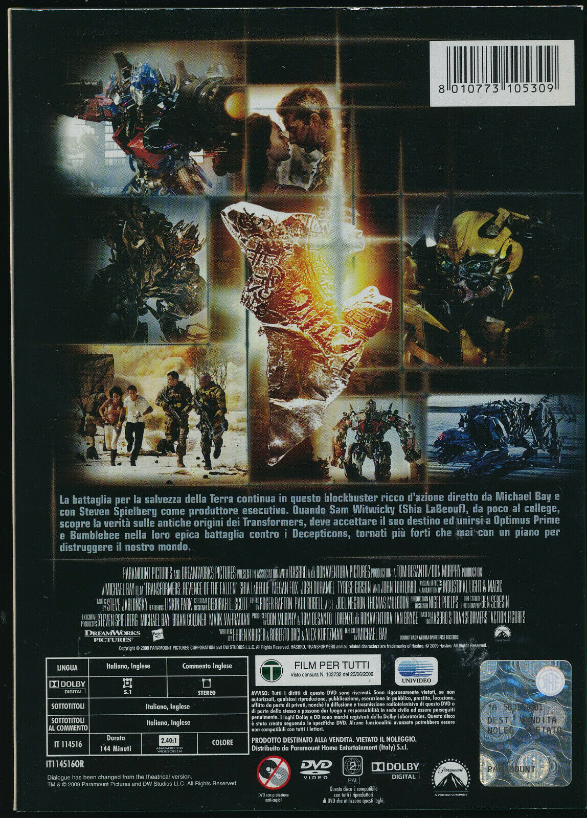 EBOND Transformers - La Vendetta Del Caduto DVD D561765