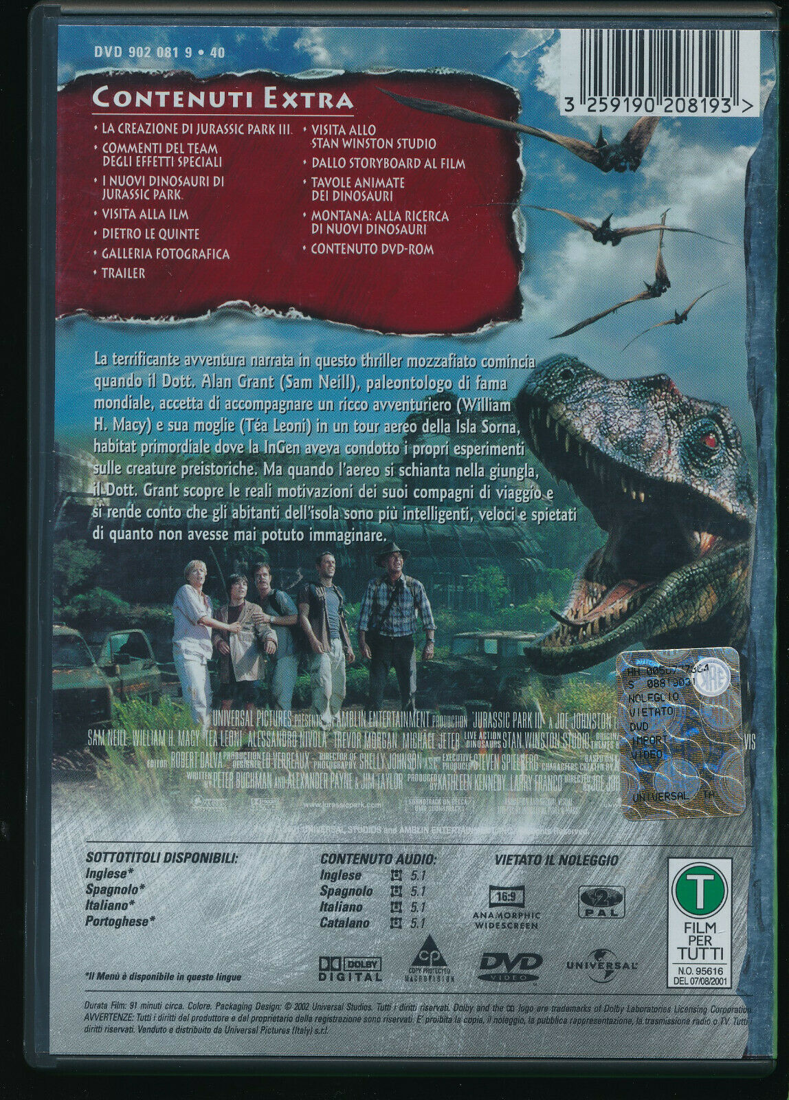 EBOND Jurassic Park Iii DVD D562003