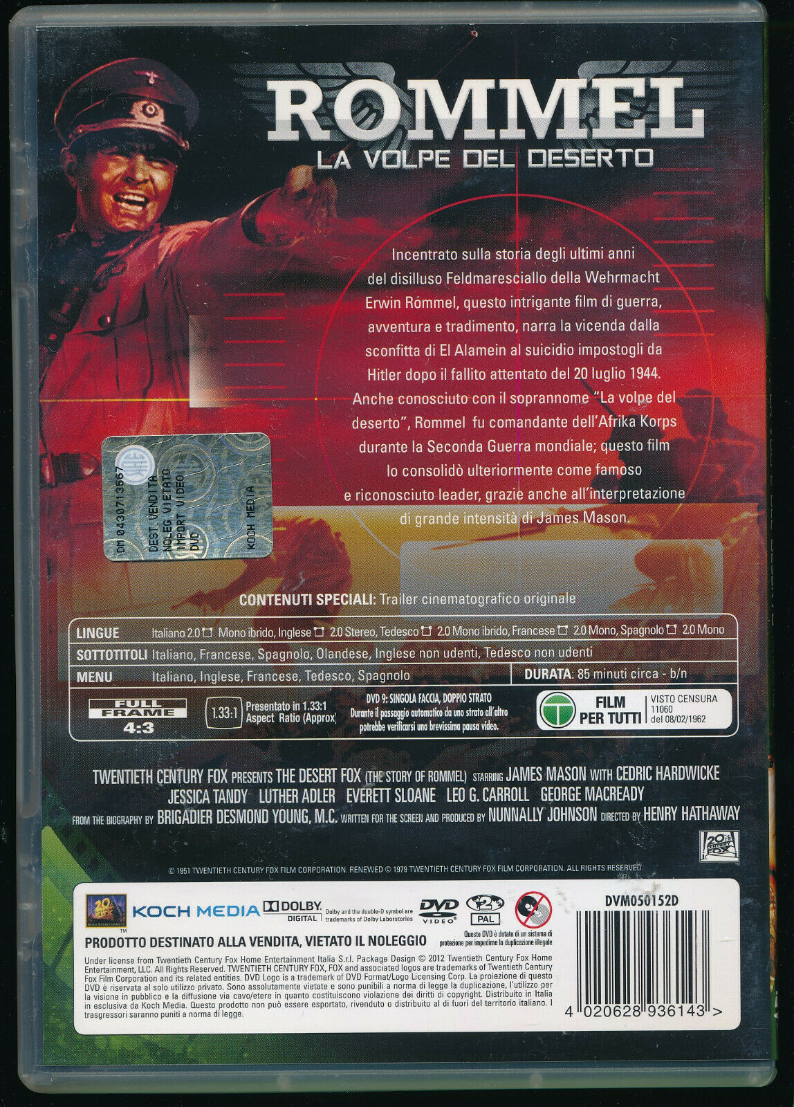 EBOND Rommel La Volpe Del Deserto DVD D562158