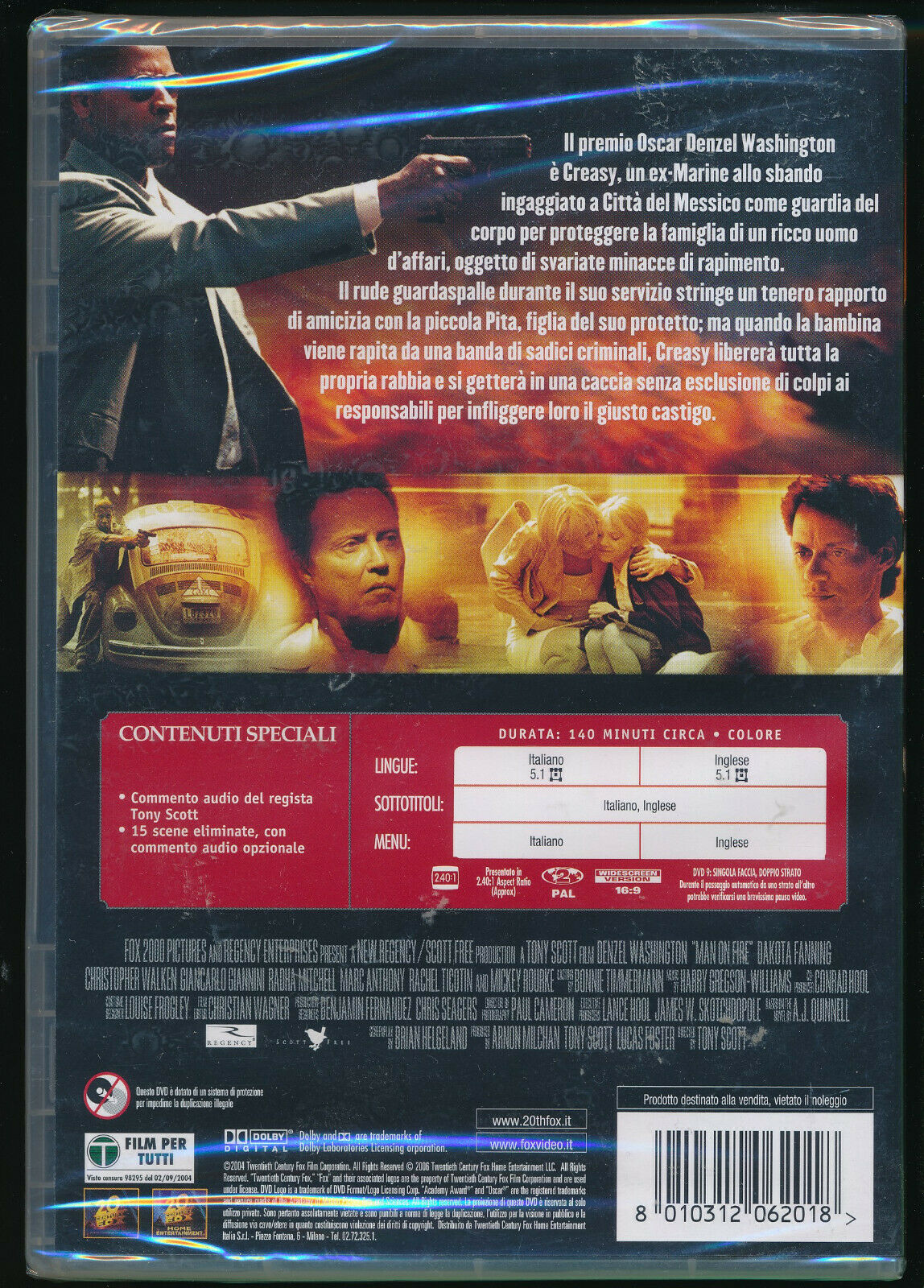 EBOND Man On Fire - Il Fuoco Della Vendetta DVD D562814