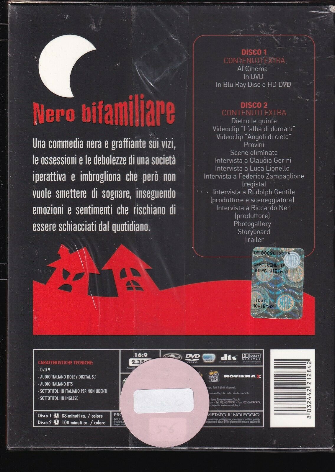 EBOND Nero Bifamiliare Edizione Speciale 2 Dischi DVD D562916