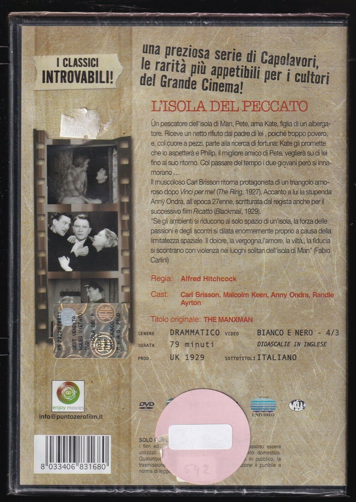 EBOND L'isola Del Peccato (1929) DVD D562930