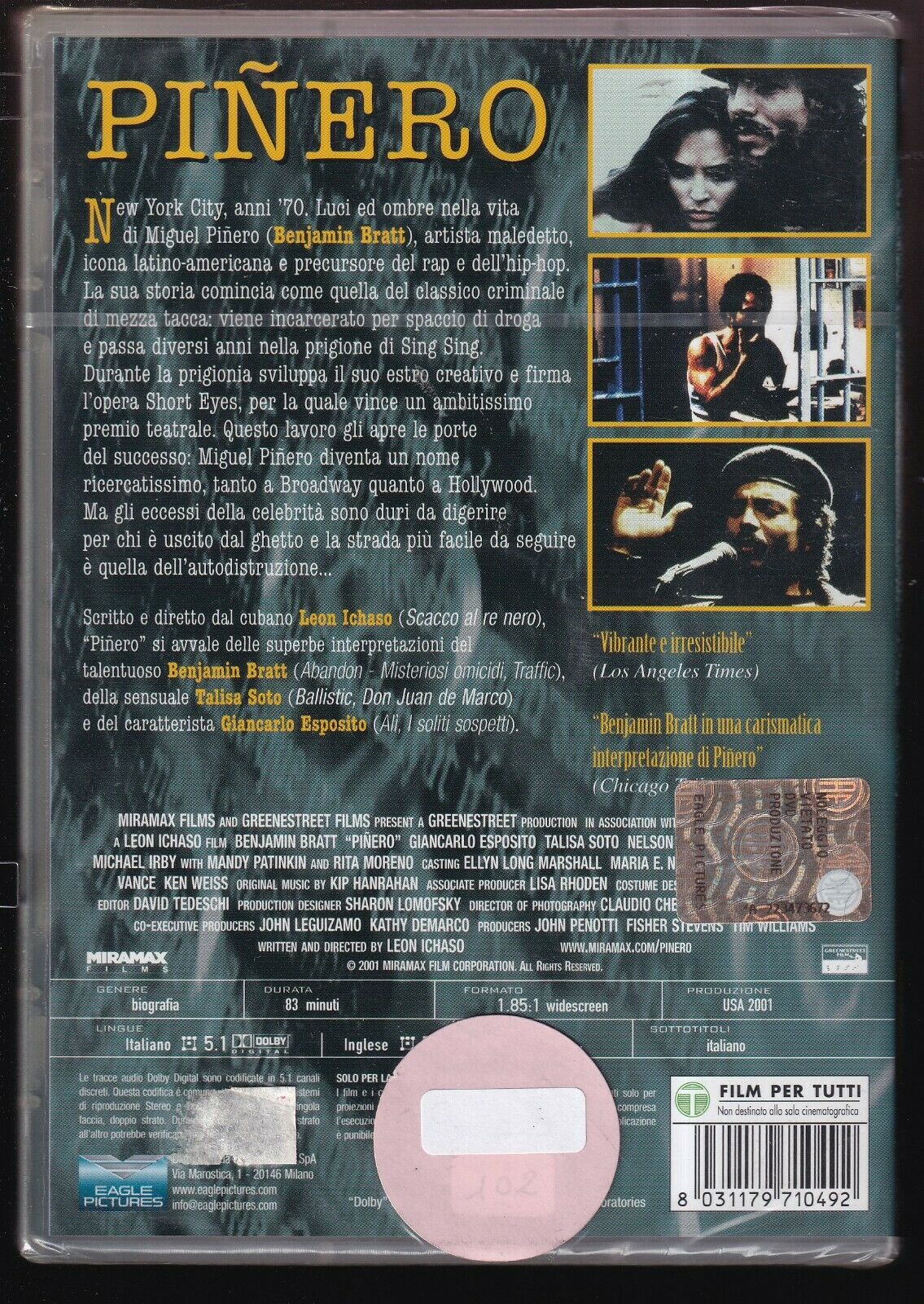 EBOND Pinero By Benjamin Bratt DVD D563104