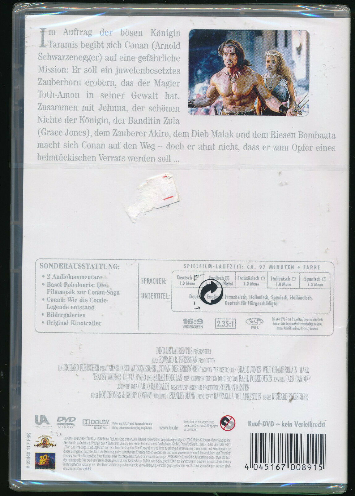 EBOND Conan Der Zerstoerer DVD EDizione Germania D563236