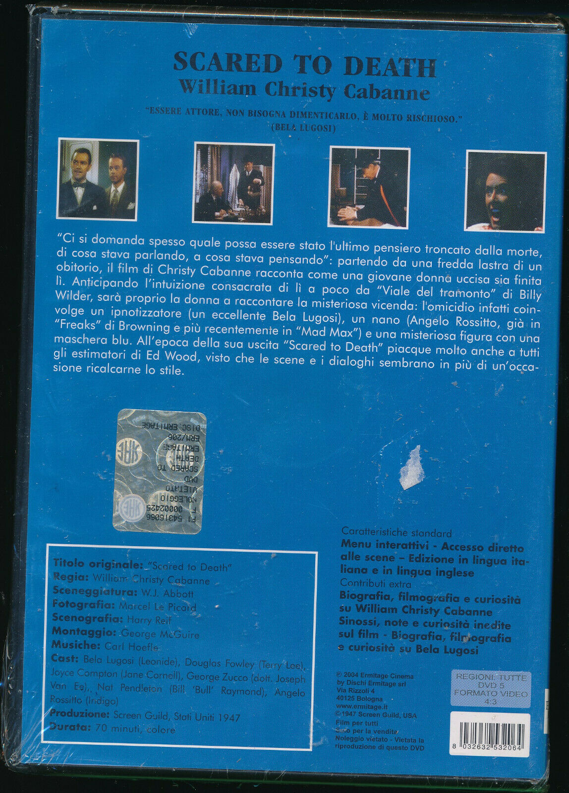 EBOND Scared To Death DVD D563352
