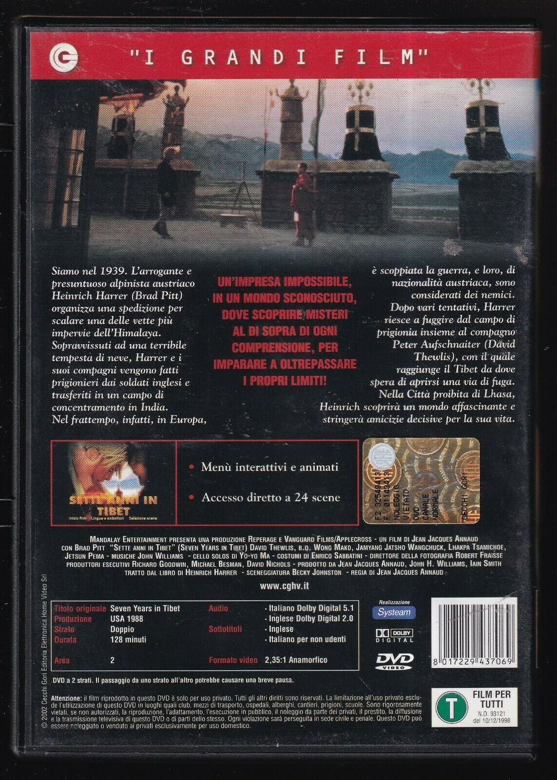 EBOND Sette Anni In Tibet DVD D563939