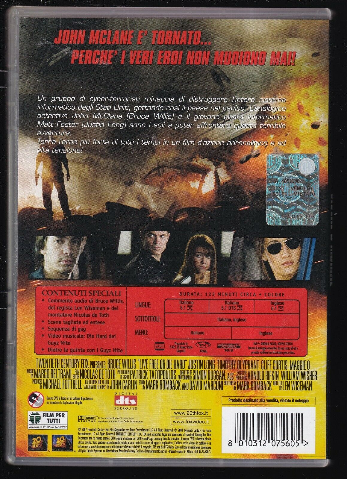 EBOND Die Hard Vivere o Morire DVD D564006