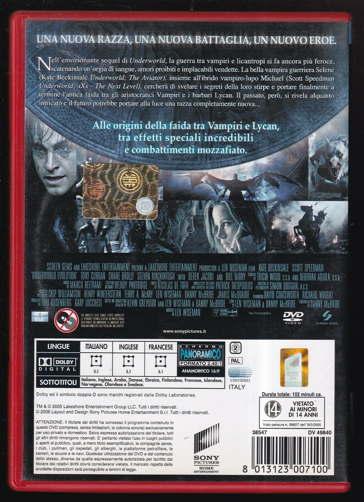 EBOND Underworld-evolution DVD Ex Noleggio D564039