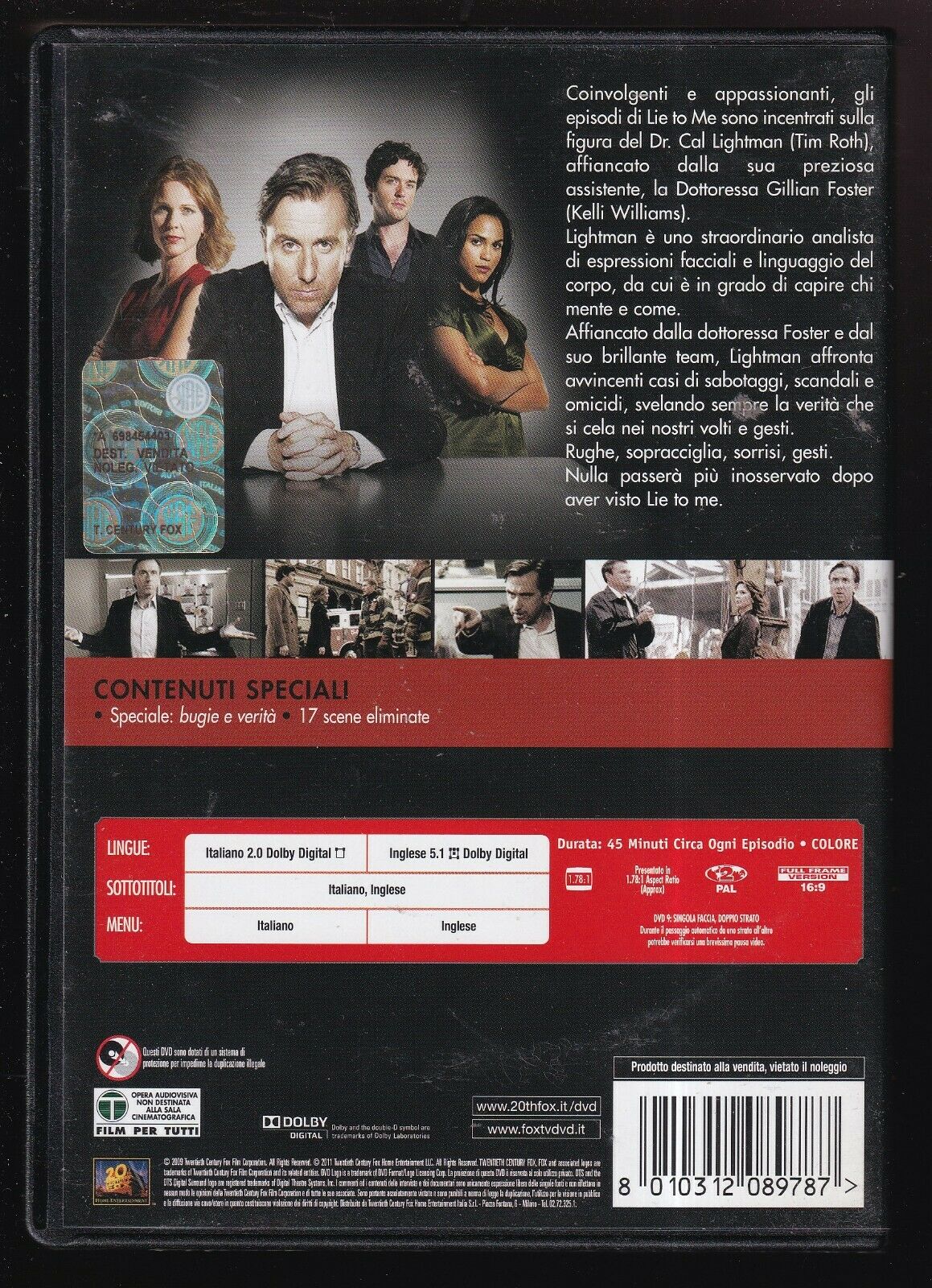 EBOND Lie To Me. Stagione 1 (cofanetto 4 DVD) D564046