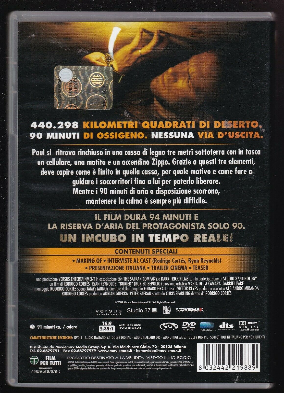 EBOND Buried - Sepolto DVD D564130