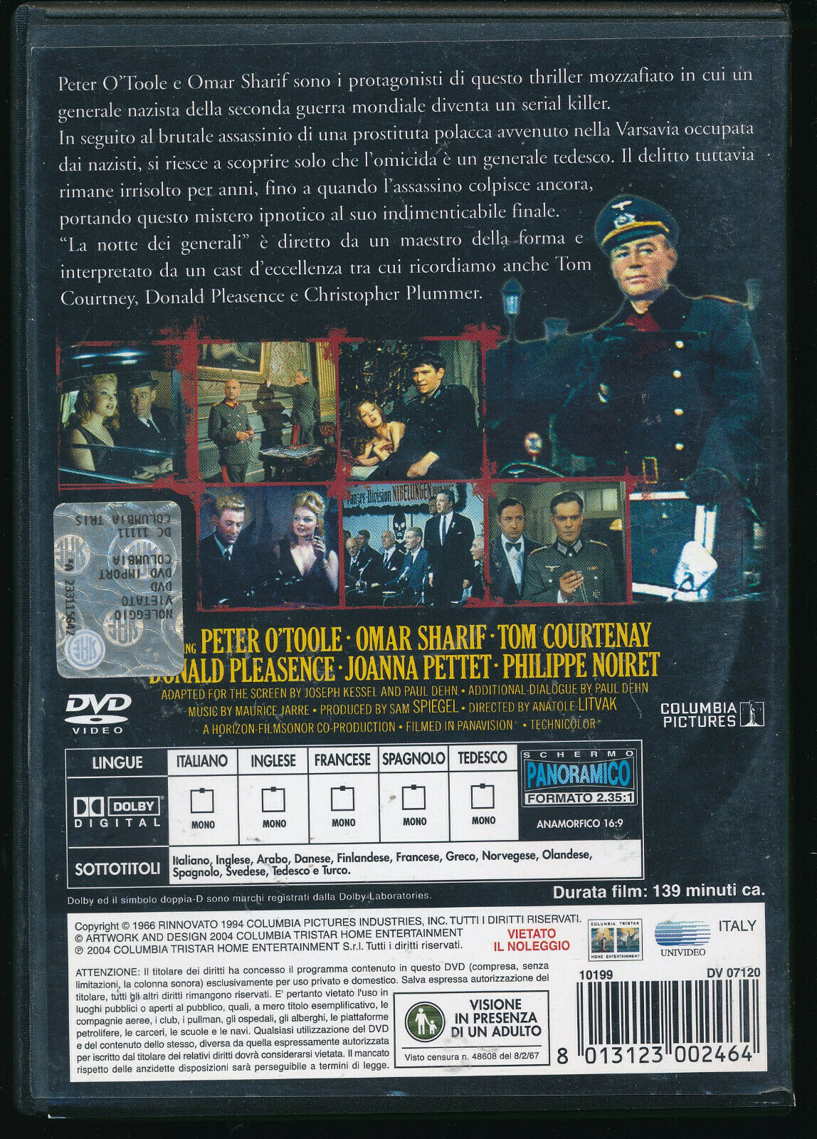 EBOND La Notte Dei Generali DVD D564402