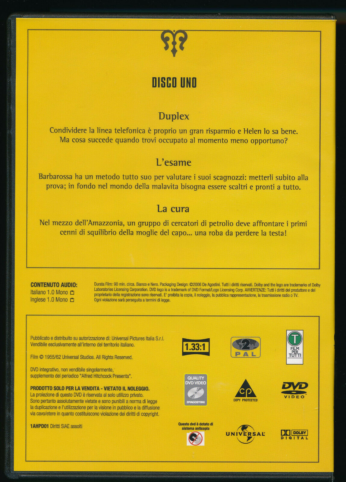 EBOND Alfred Hitchcock Presenta Disco Uno DVD Editoriale D564513