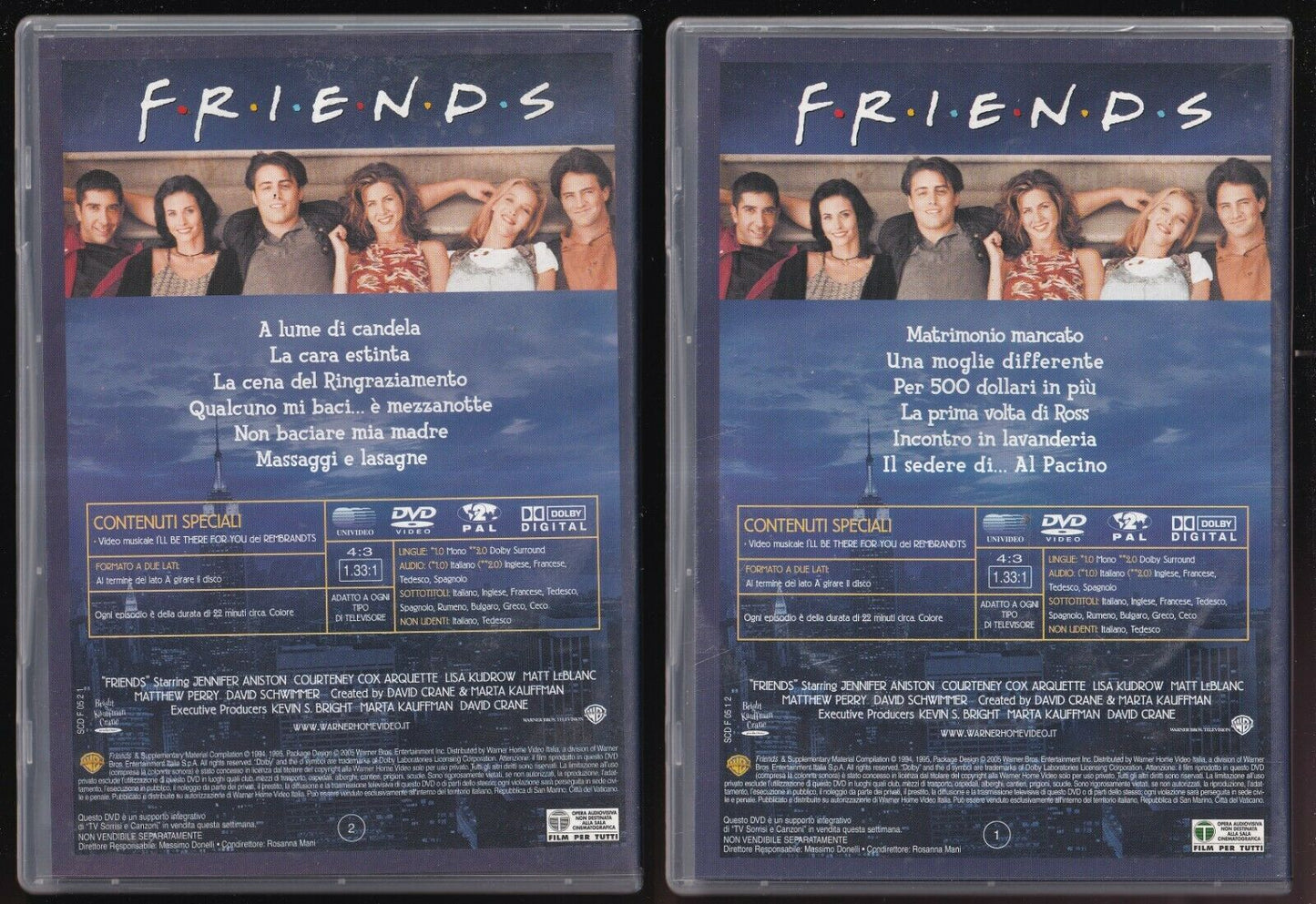 EBOND Friends Stagione 12 Epis. 1-24 Slimcase DVD Editoriale D565220