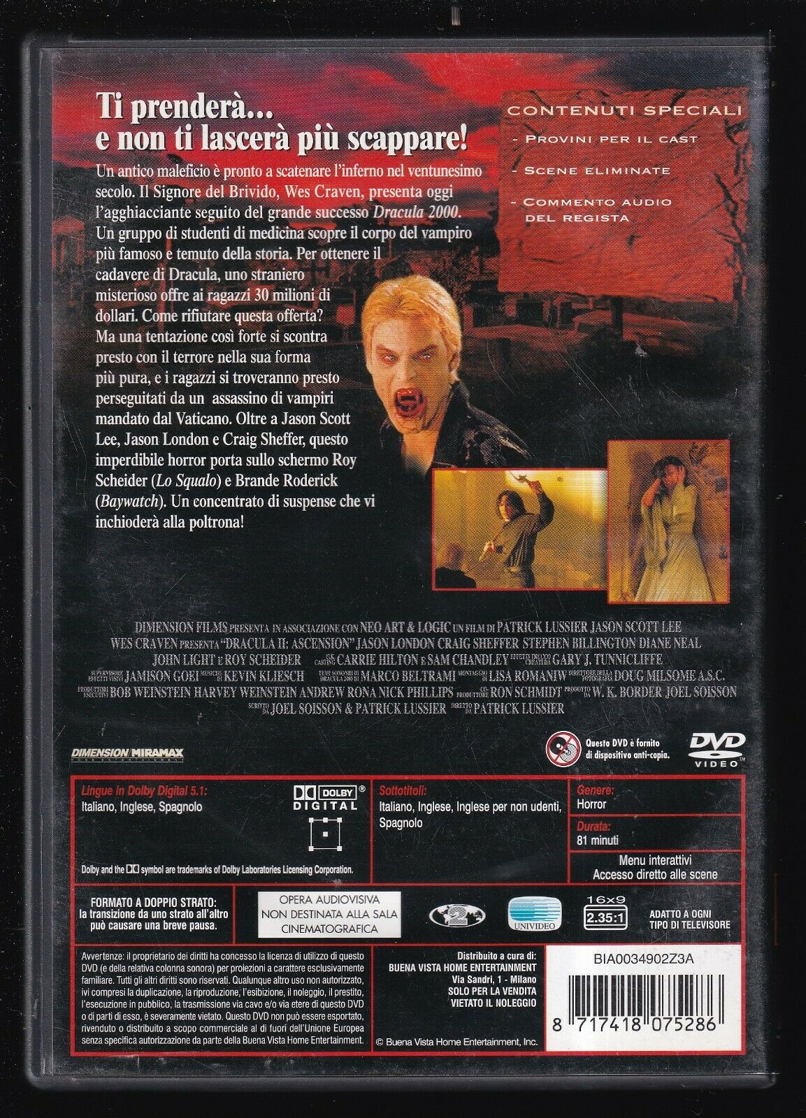 EBOND Dracula Ii Ascension DVD D565539