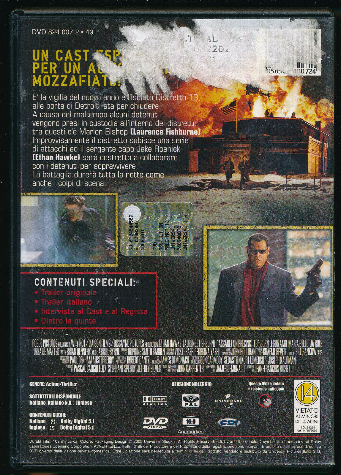 EBOND Assault On Precinct 13 DVD Ex Noleggio D566334
