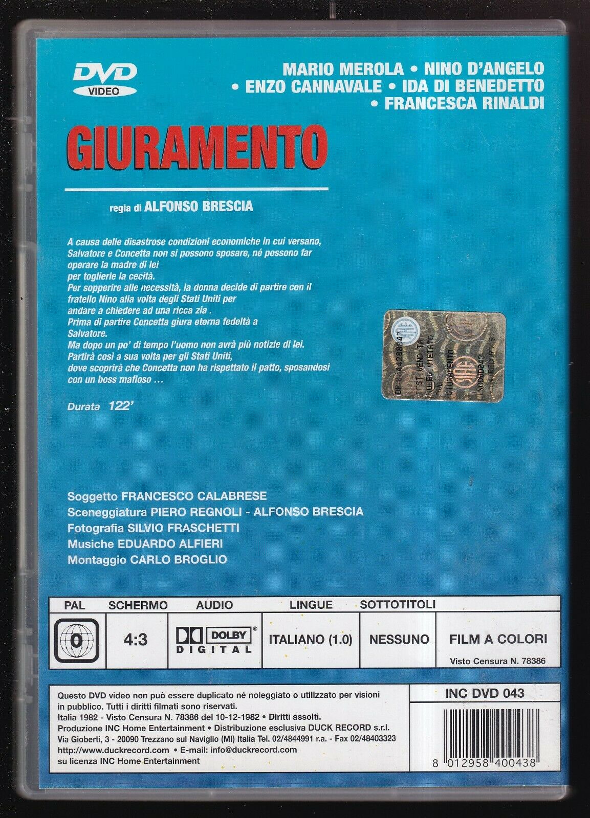 EBOND Giuramento - Mario Merola DVD D566550