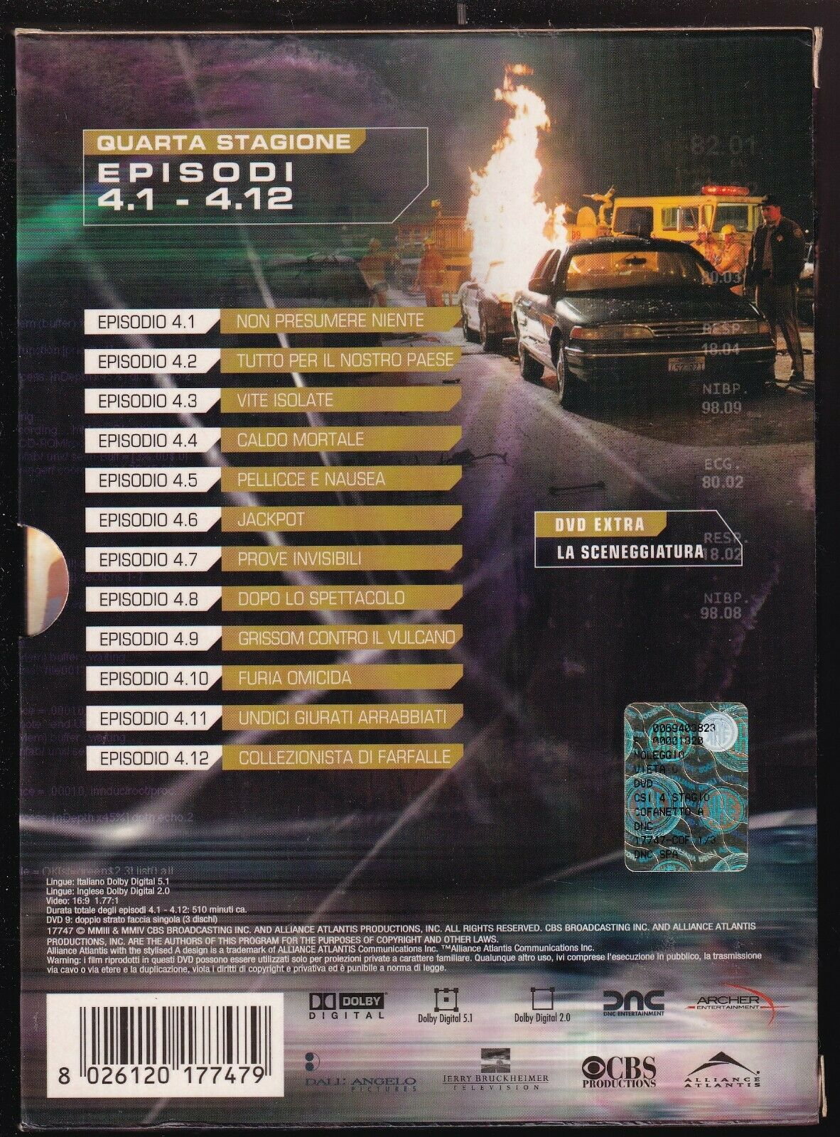 EBOND C.s.i. - Scena Del Crimine - Stagione 04 Vol.01 Eps 01-12 (3 DVD) D566606