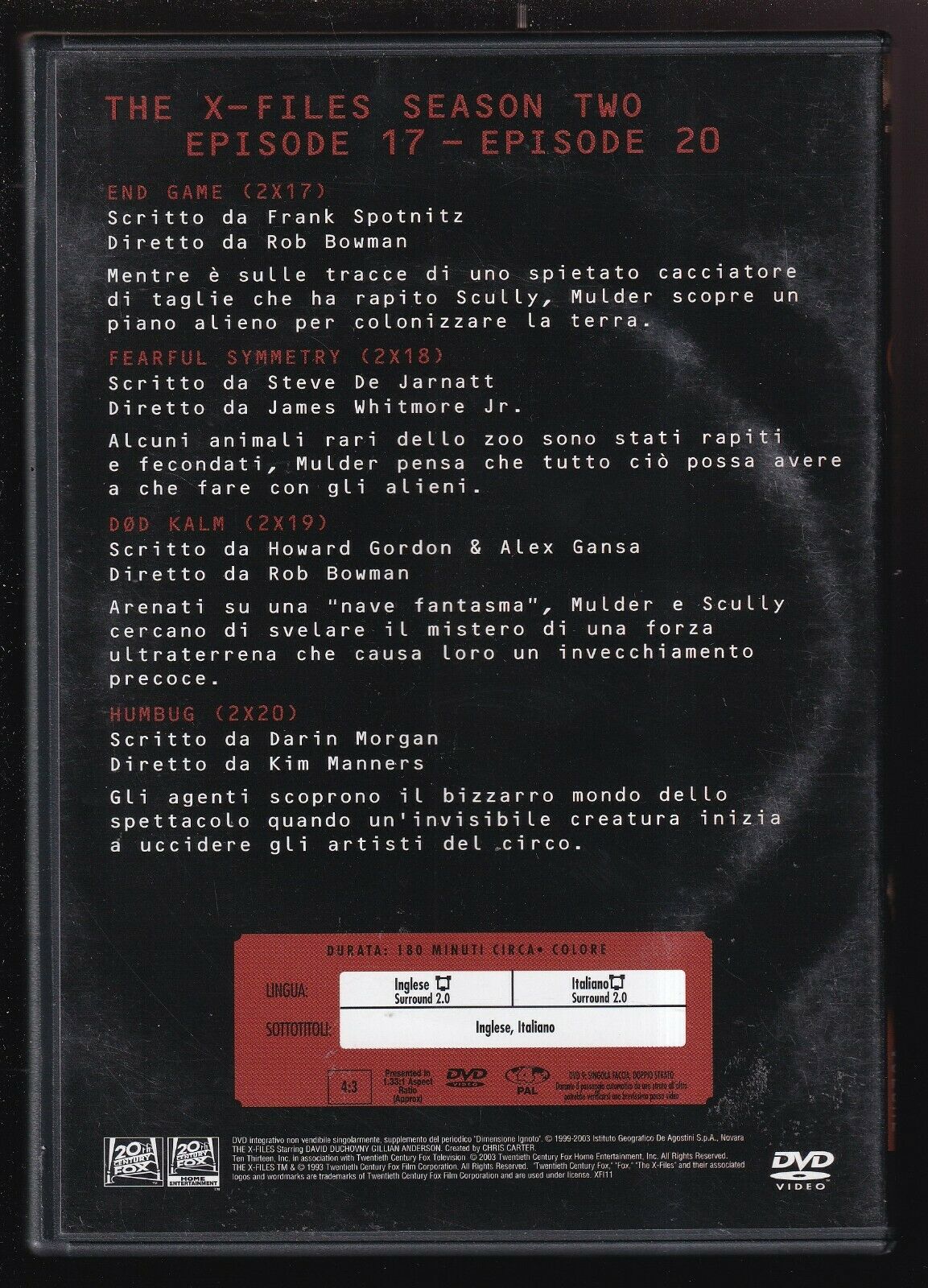 EBOND The X Files Stagione 2 Vol. 5 DVD D566608